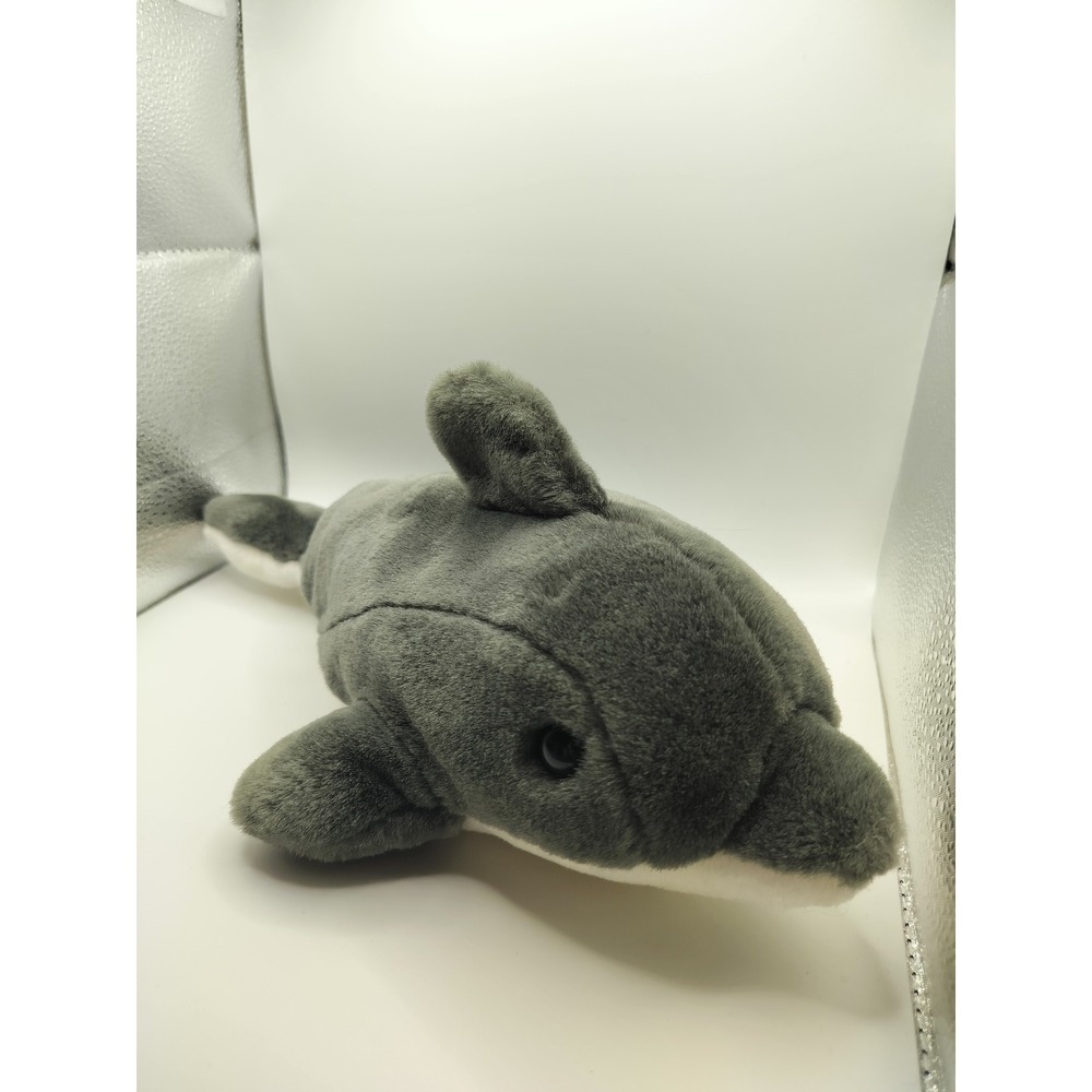 Vintage 1997 Wishpets Kody Dolphin Plush Grey White Sea Animal Small‎ 9" Toy